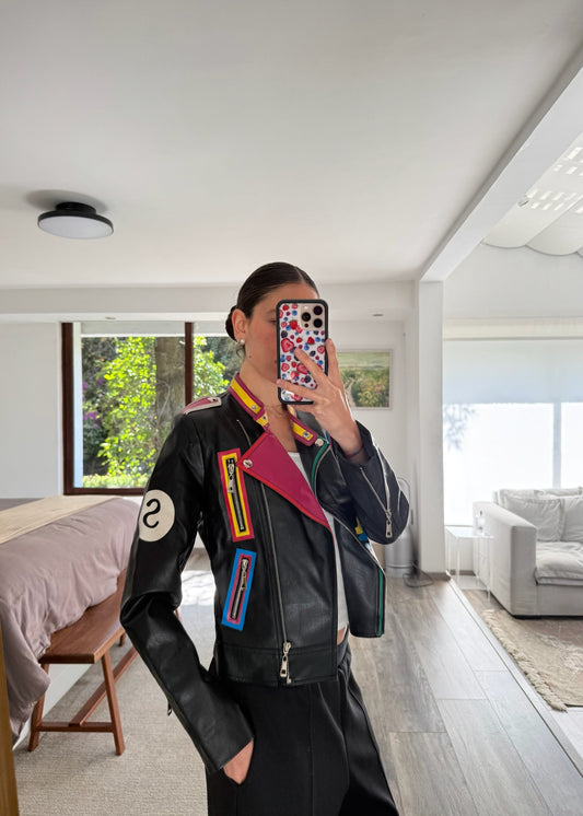 MOTO JACKET CON DIBUJOS