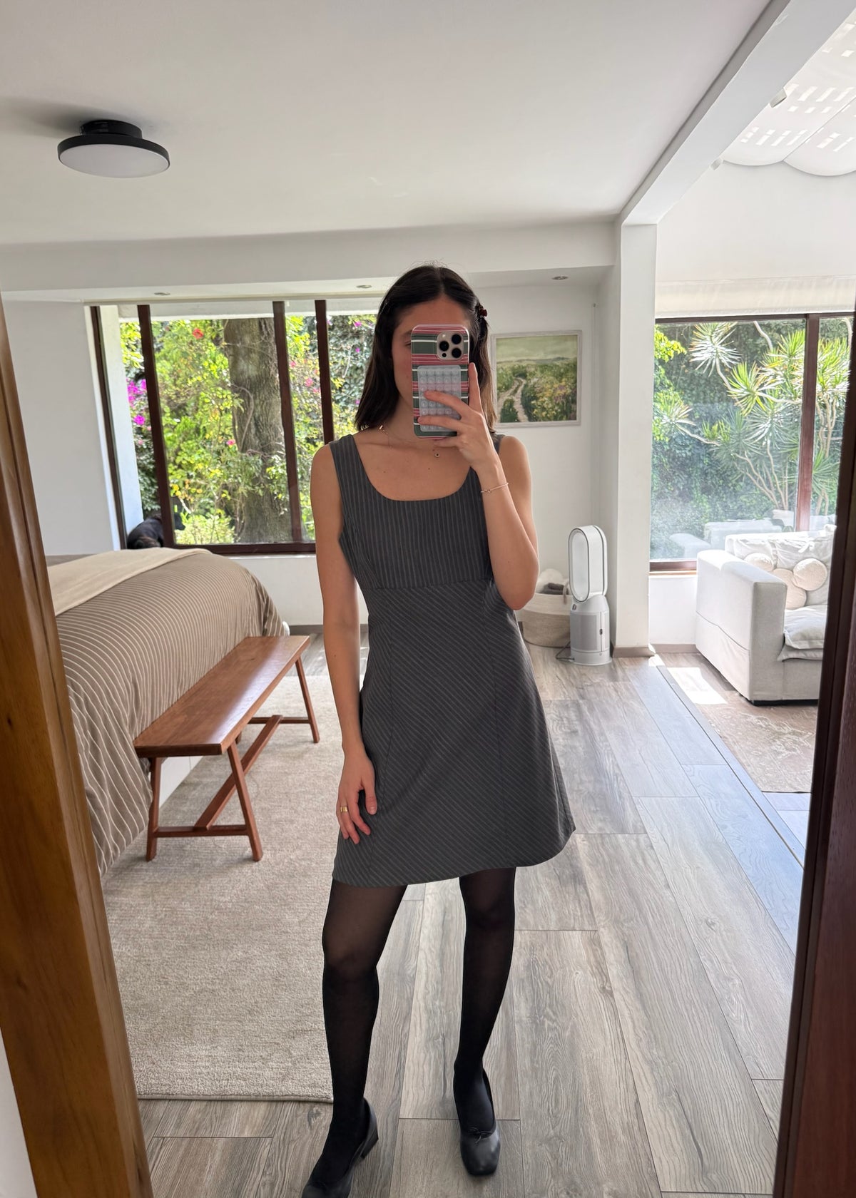 VESTIDO MINI PINSTRIPE