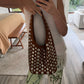 BOLSA CAFÉ STUDDED