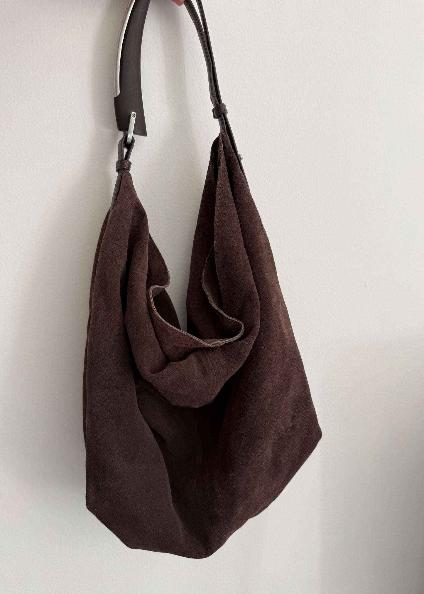 HOBO BAG SUEDE CAFÉ