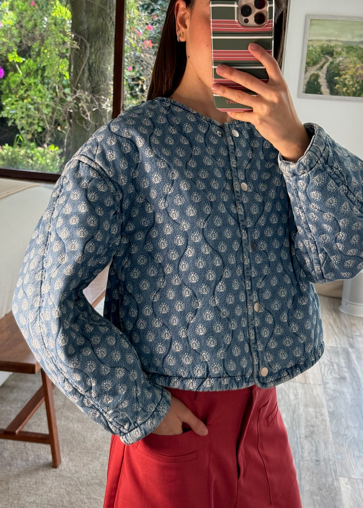 CHAMARRA PUFFY DENIM