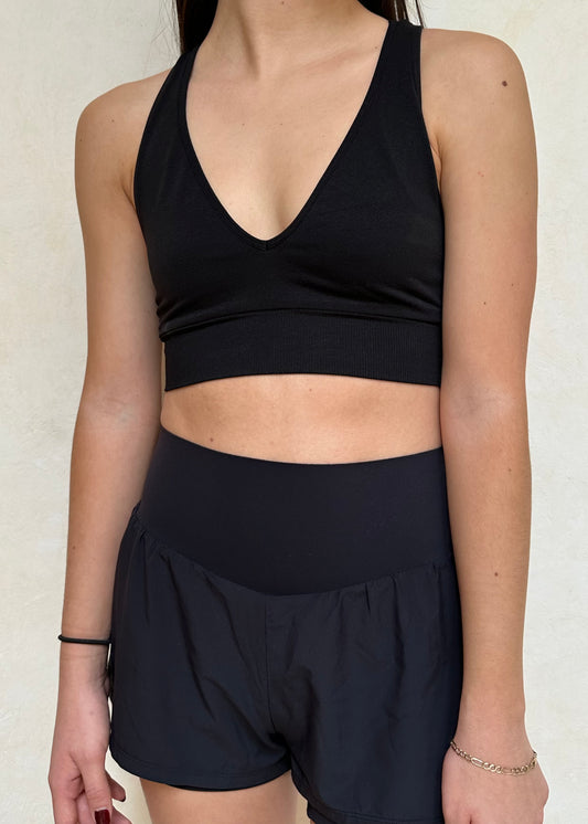 SPORTS BRA NEGRO BÁSICO