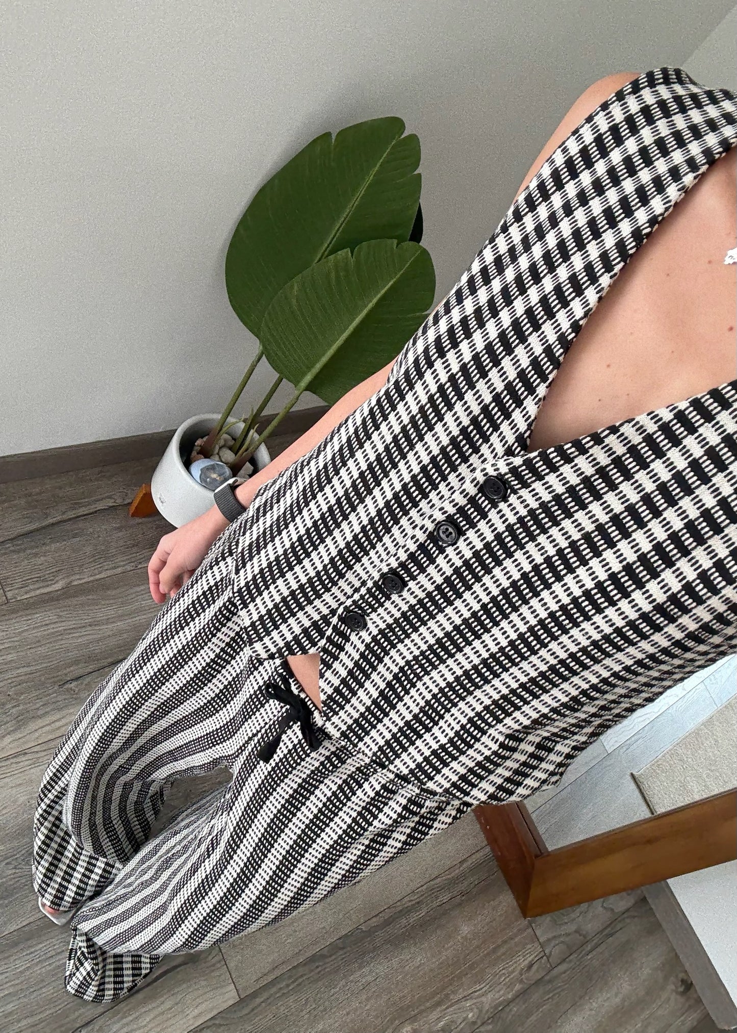 SET CHALECO Y PANTALÓN B&W