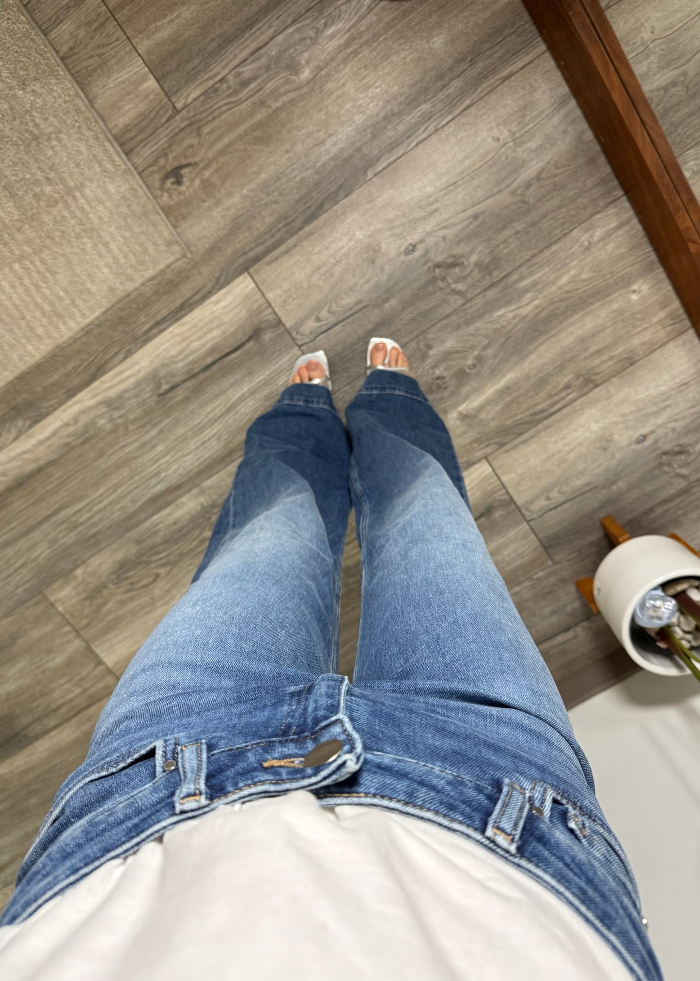 JEANS HIGH RISE FLARE AZUL