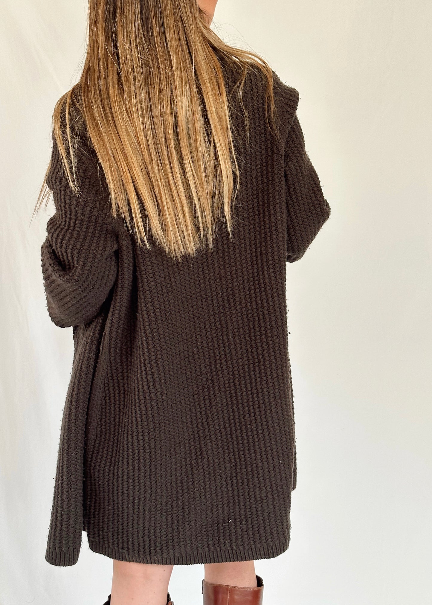 DARK GREY COZY CARDIGAN