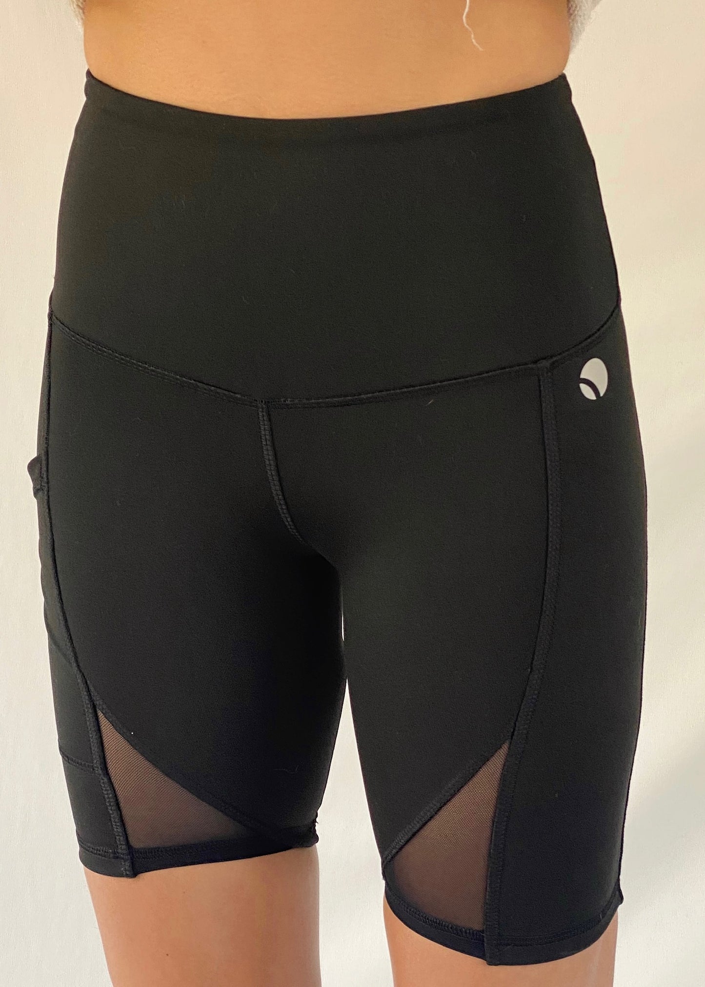 BLACK BIKER SHORTS