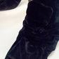 CROSSED VELVET BOOTIES